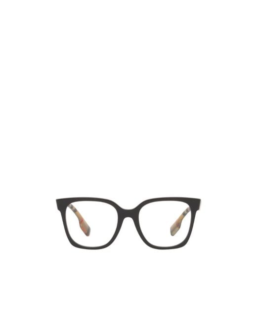 Burberry White Eyewear Square Frame Glasses