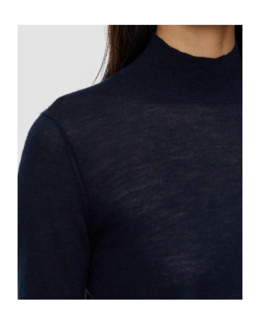 Joseph Blue Cashair High Neck Jumper