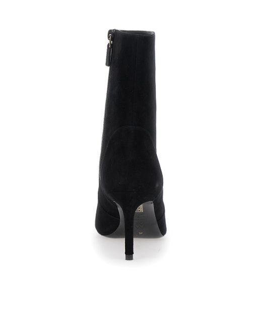 Stuart Weitzman Black Zipper Ankle Boots