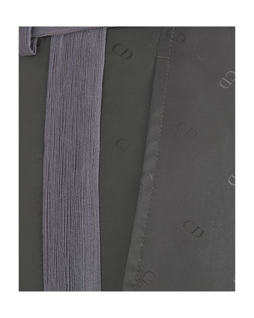 Dior Gray Homme Button Detailed Straight Leg Pants for men