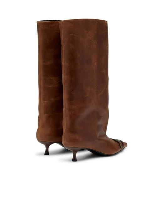 DIESEL Brown D-Venus Pointed Toe Boots