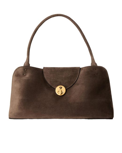 Versace Brown Solid Color Shoulder Bag