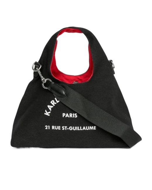 Karl Lagerfeld Black Krsg Sling Mini Shoulder Bag