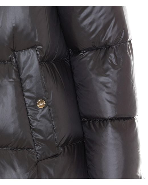 Herno Gray Zippered Down Jacket