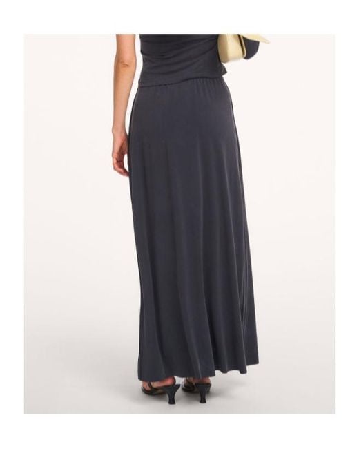 Samsøe & Samsøe Blue Elastic Waist Midi Skirt