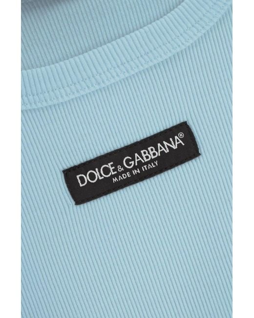 Dolce & Gabbana Blue Sleeveless Vest