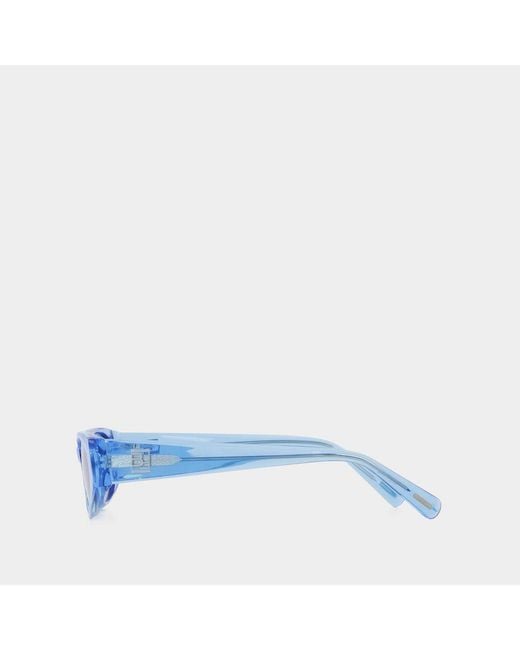 By Far Blue Logo Sunglasses