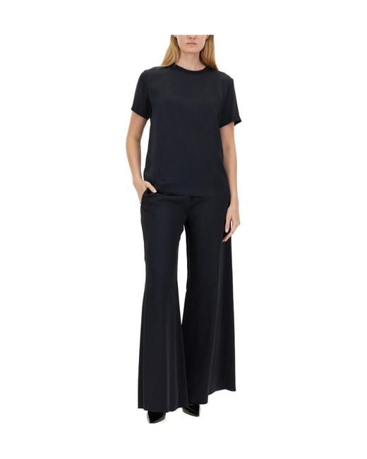 Fabiana Filippi Black Item O-Neck Short-Sleeved T-Shirt