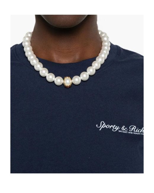 Sporty & Rich Blue Short-Sleeved T-Shirt