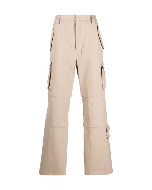 M I S B H V Natural Baggy Cargo Pants for men