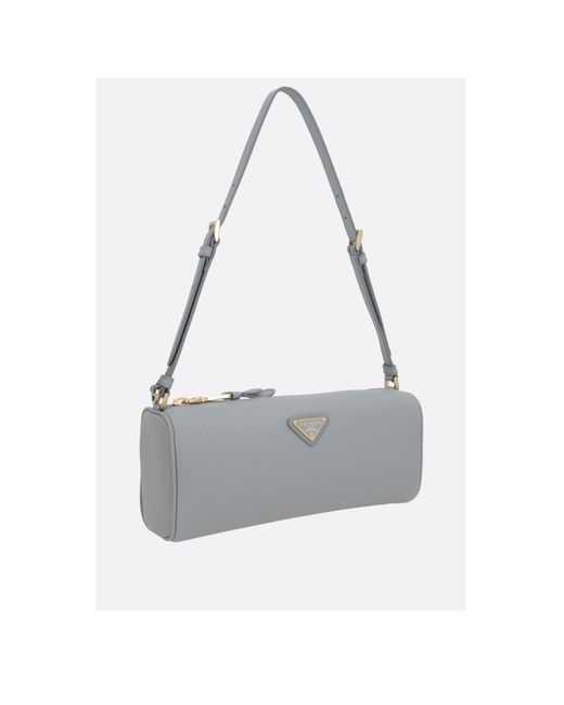 Prada White Leather Pouch