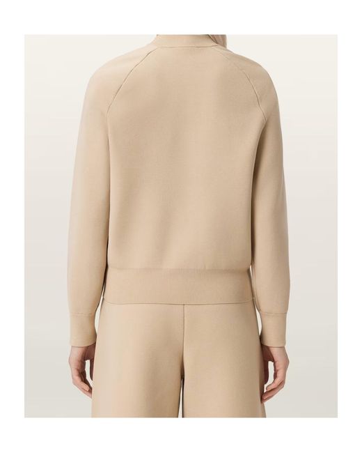 AllSaints Natural Sonny Zip Up Cardigan