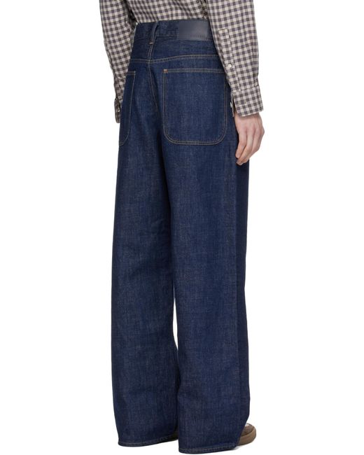 sunflower Blue Super Wide Jeans for men