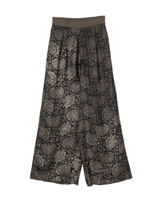 Uma Wang Gray Patterned Casual Pants