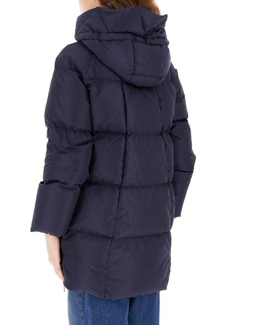Weekend by Maxmara Blue Hooded Puffer Jacket