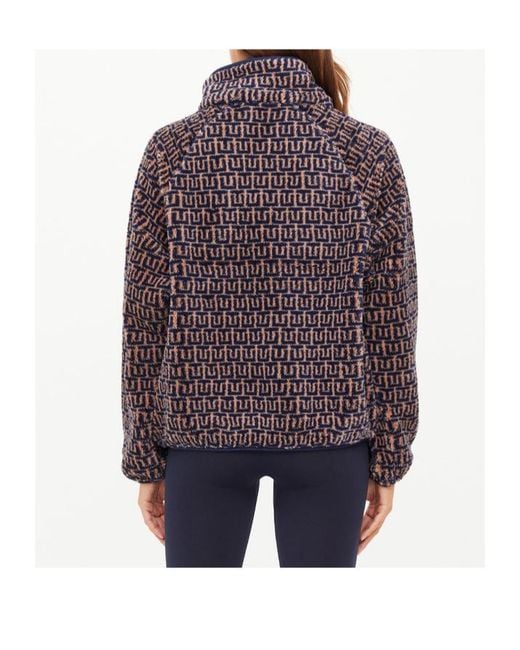 The Upside Brown Castilla Tu Print Half-Zip Sweatshirt