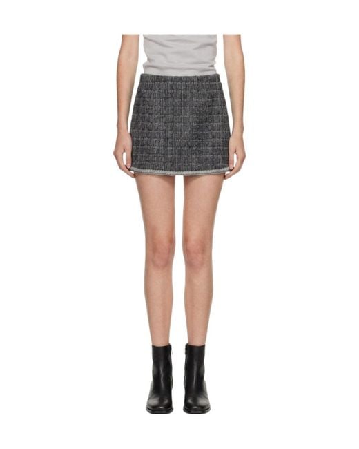 Marissa Chiara Gray Woolen Skirt