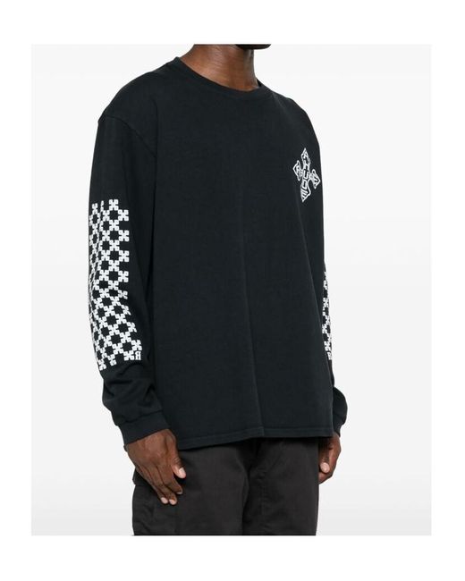 Rhude Black Long-Sleeved T-Shirt for men