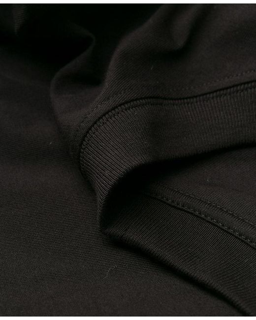 McQ Alexander McQueen Black Logo Embroidered T-Shirt for men