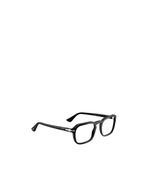 Persol White Geometric Frame Plain Mirror for men