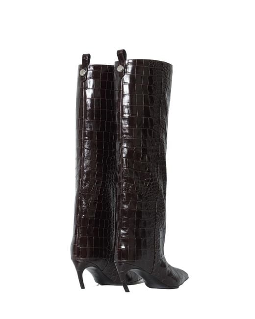 The Attico Black Pointed-Toe Boots