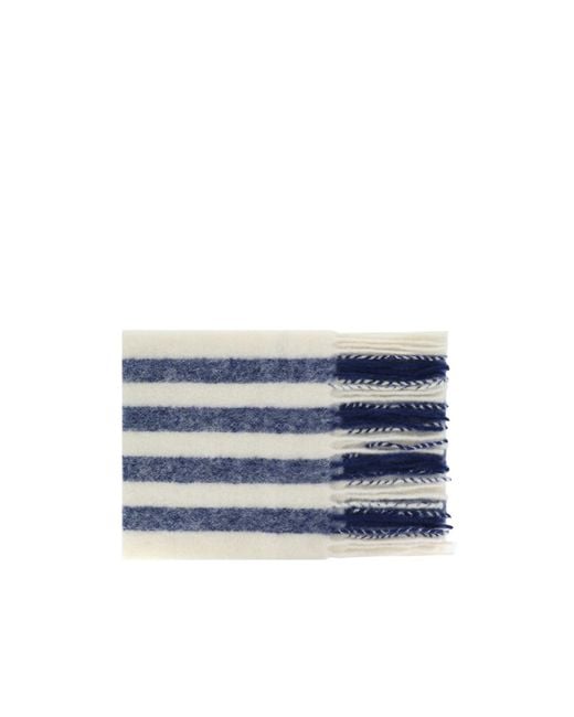 Jacquemus Blue Fringed Scarf