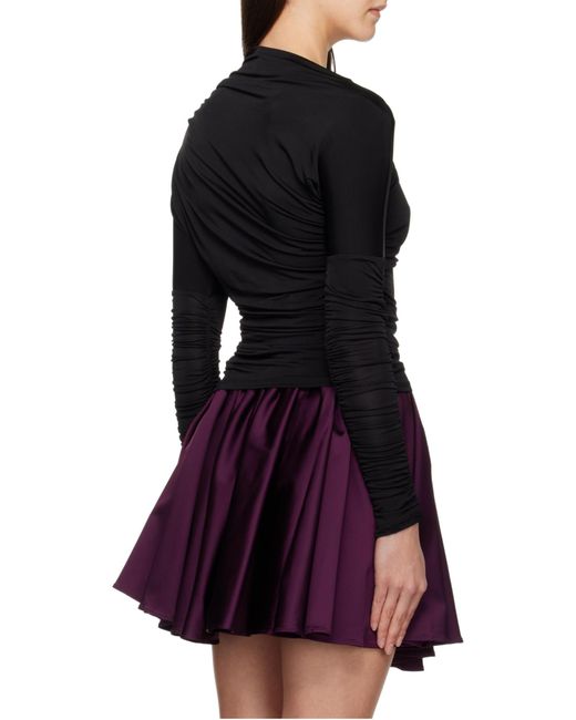 Ganni Black Ruched Top