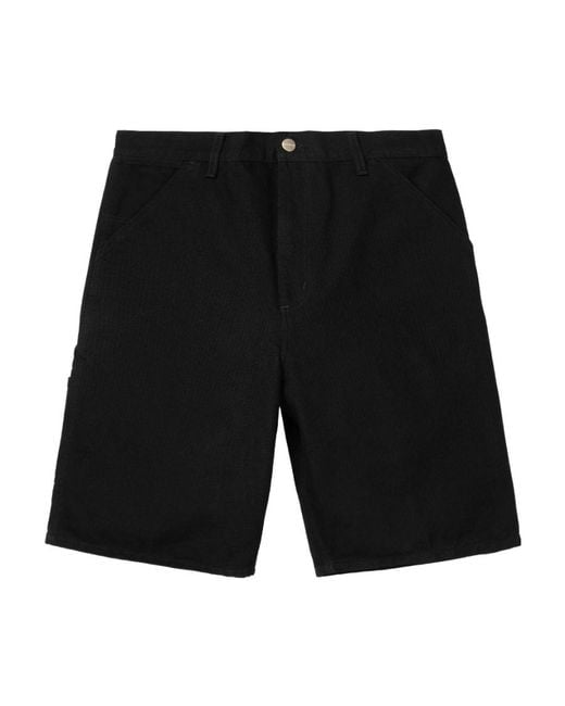 Carhartt Black Logo Patch Chino Shorts for men
