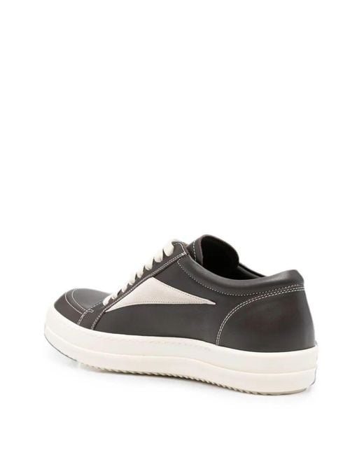 Rick Owens White Vintage Low-Top Sneakers for men