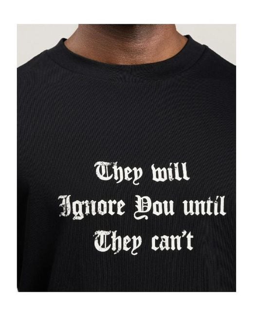 Palm Angels Black Statement Print T-Shirt for men