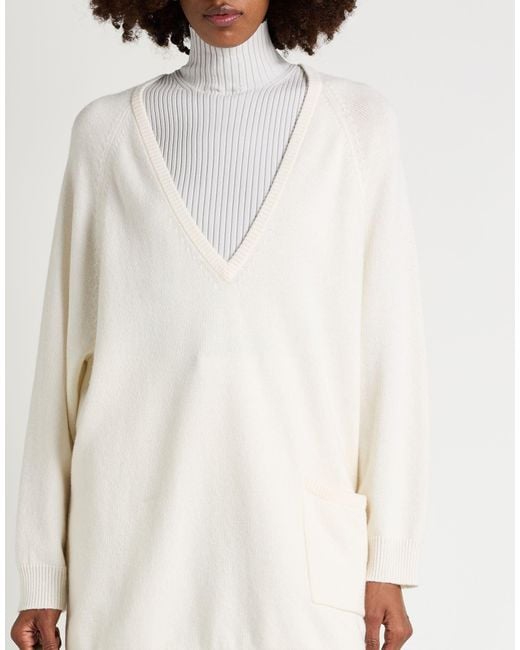 Max Mara White Lightweight Knit Jumper