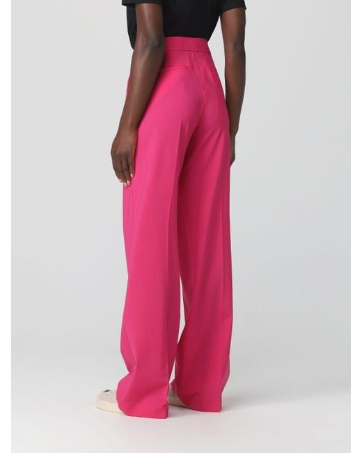 MSGM Pink Straight Casual Pants