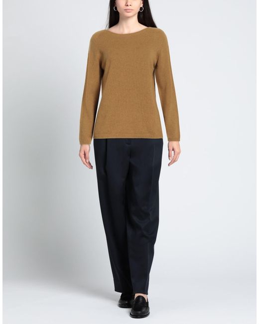 Max Mara Brown Minimalist Knit Sweater