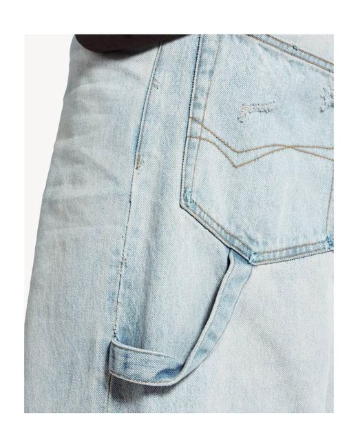 Balenciaga Blue Belted Pants for men