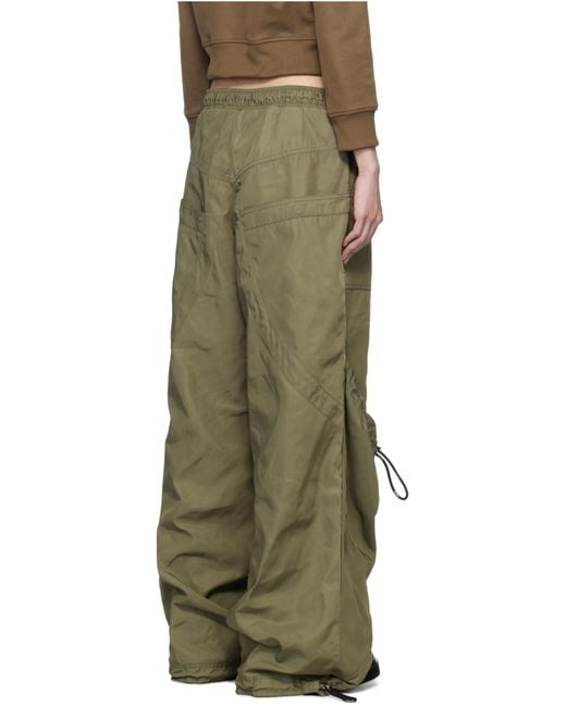 The Attico Green The Oversized Long Pants