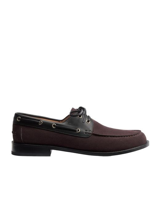 Dior Black Homme Archie Boat Loafers for men