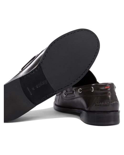 Aeyde Black Harris Round Toe Lace-Up Shoes
