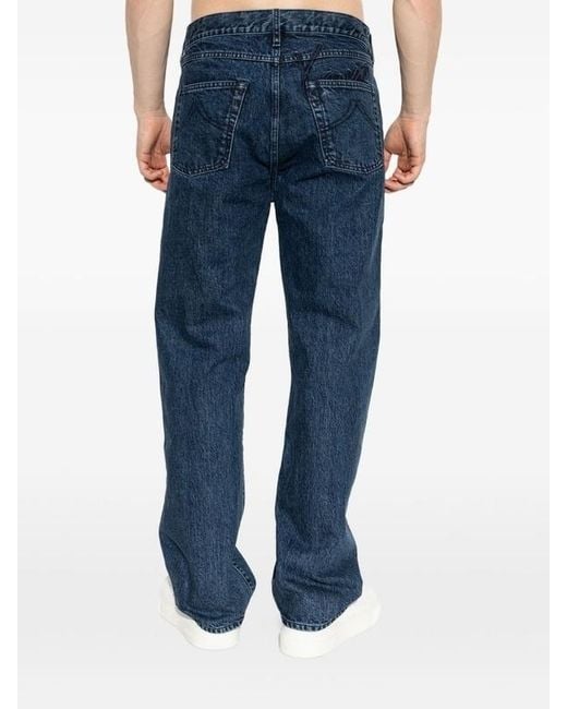 KENZO Blue Signature Japanese Denim Straight Fit Jeans for men