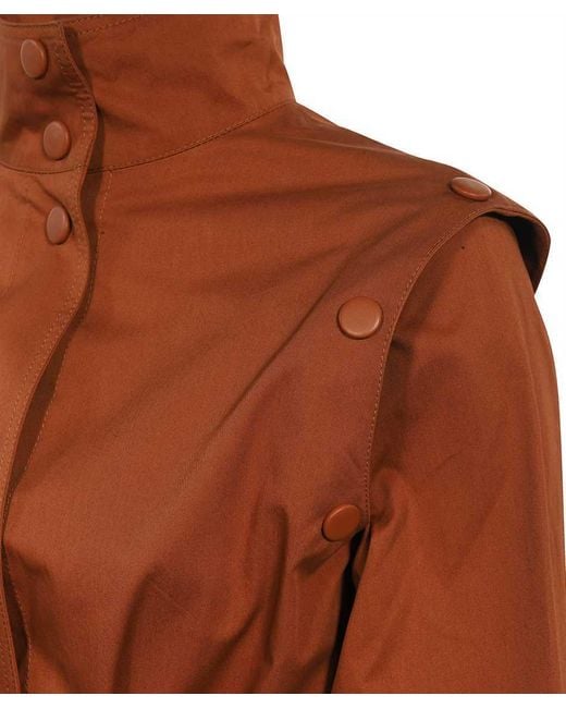 Yves Salomon Brown Belted Trench Coat