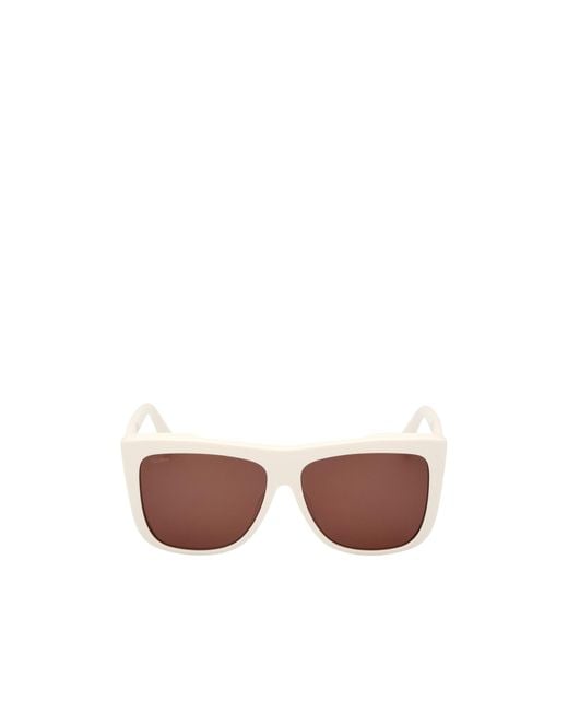 Max Mara Pink Square Frame Sunglasses
