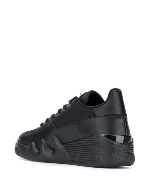 Giuseppe Zanotti Black Lace-Up Casual Sneakers for men