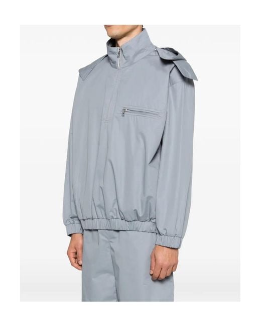 Rier Gray Half-Zip Casual Jacket for men