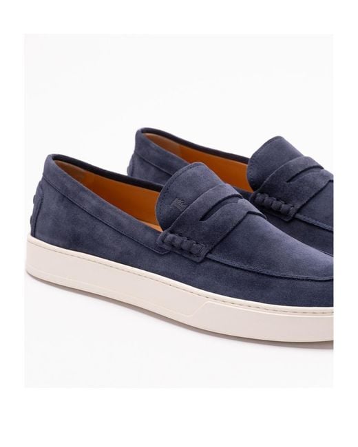 Tod's Blue Torba Slip-On Loafers for men