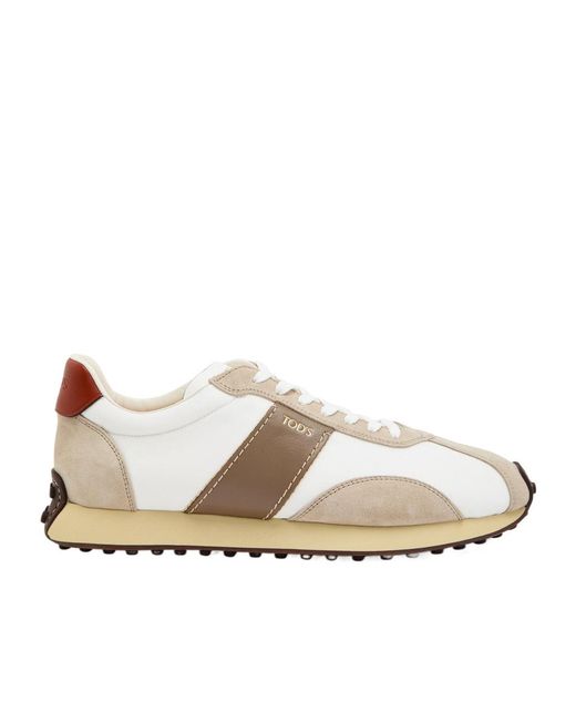 Tod's Natural Fashion Lace-Up Sneakers for men