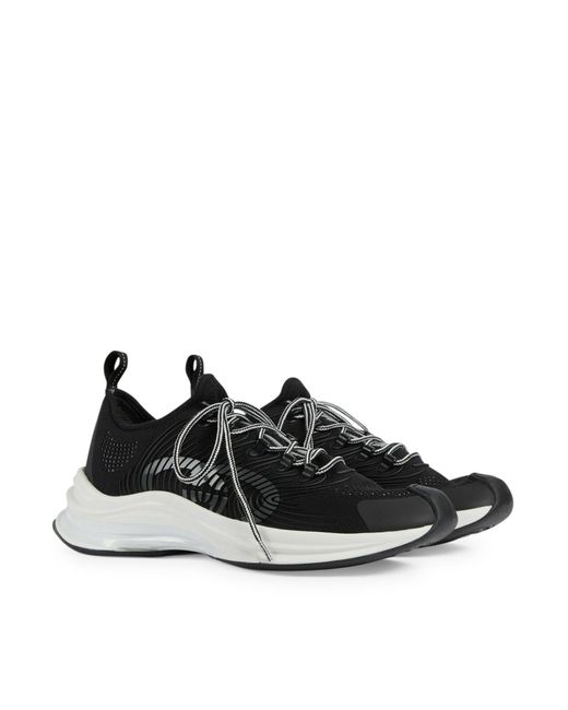 Gucci Black Gg Run Low-Top Sneakers for men