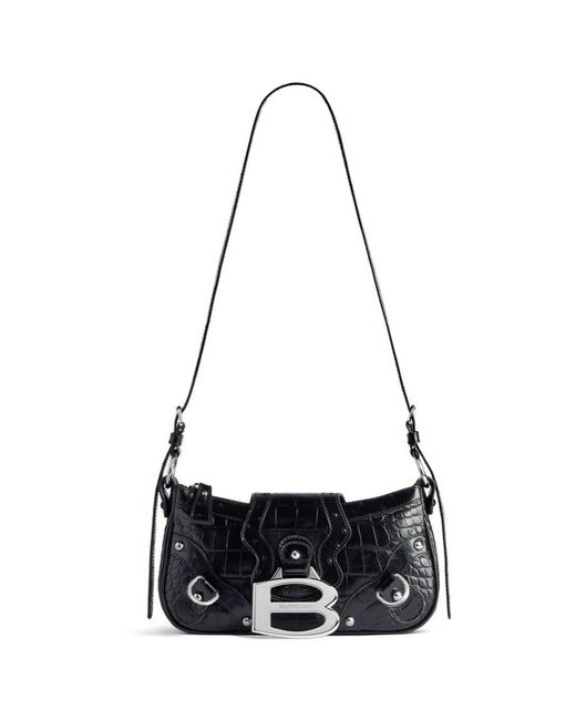 Balenciaga White Essex Small Shoulder Bag