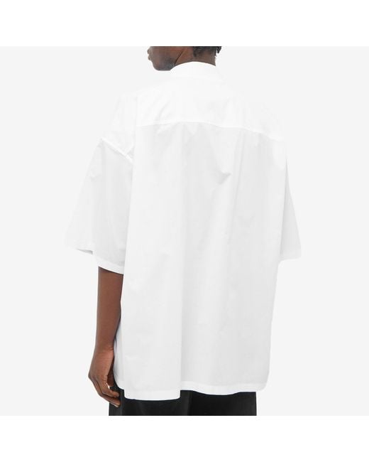 Ambush White Oversized Logo Patch Shirt for men