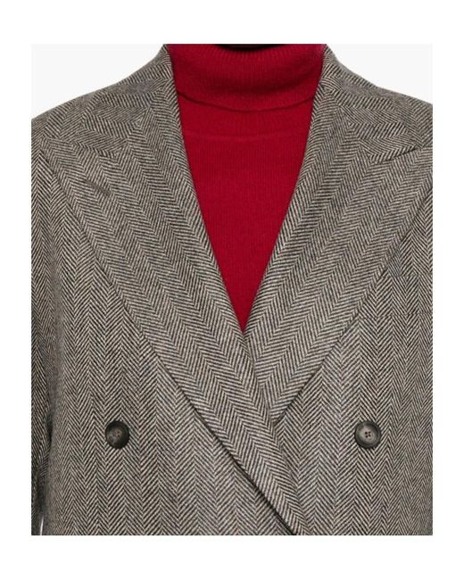 Tagliatore Gray Long-Sleeved Suit Jacket