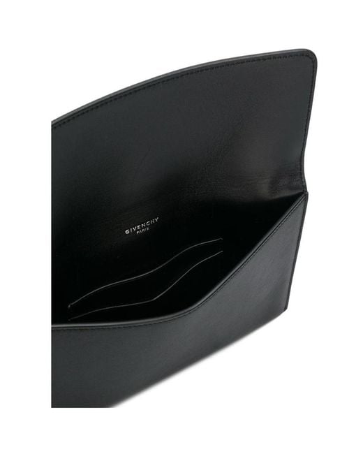 Givenchy Black 4G Flap Pouch With Wristlet