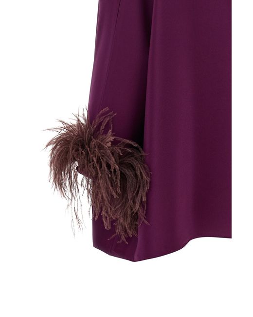 Gianluca Capannolo Purple Boat Collar Top